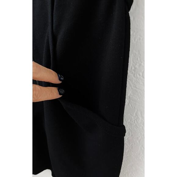 T Alexander Wong Women's Black Bodycon Sleeveless Knit Zip Up Front Mini Dress M - Picture 6 of 9